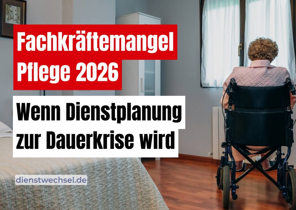 Fachkräftemangel Pflege mit Auswirkungen auf Dienstplanung und organisatorische Stabilität in Einrichtungen