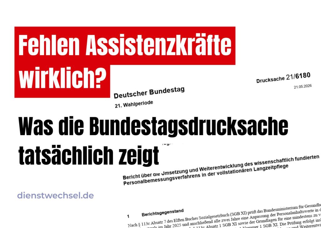 Personalbemessung Pflege bei der Planung von Assistenzkräften und Fachkräften